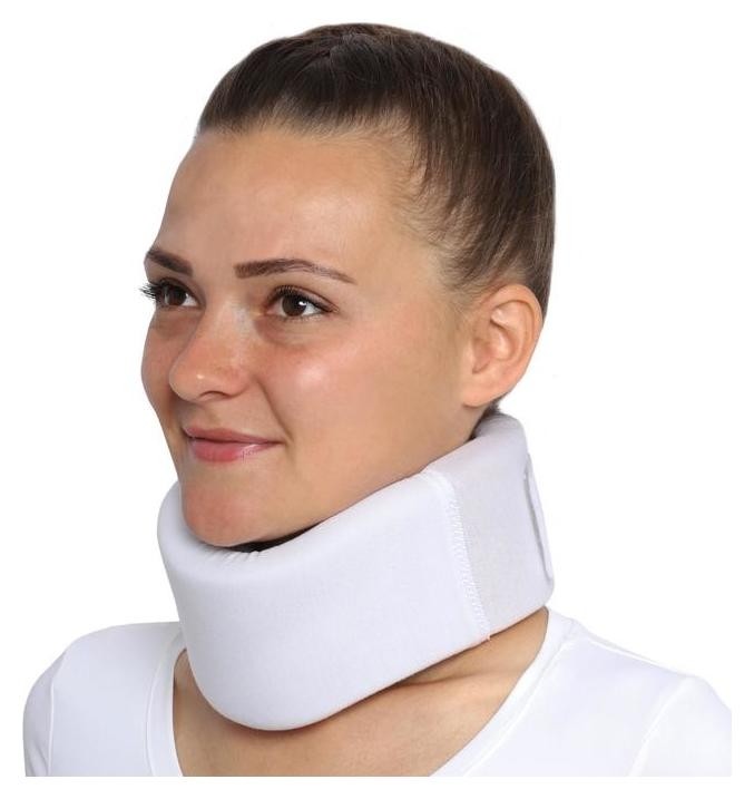 Бандаж для шейного отдела - "Крейт" (№7, белый) F-320, высота бандажа 7 см  Крейт