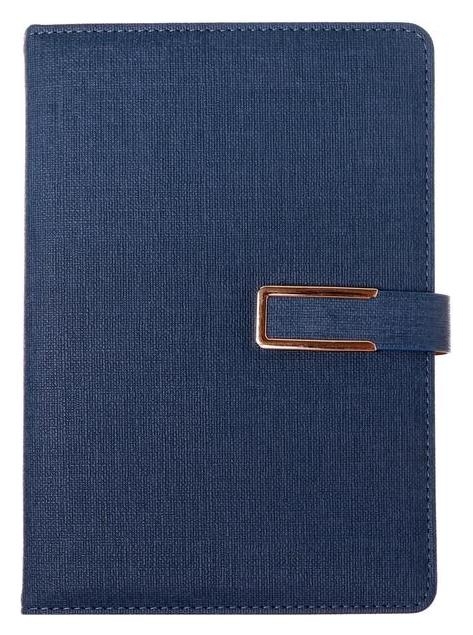 Органайзер, формат А5, с хлястиком, 100 листов, линия, обложка пвх синий