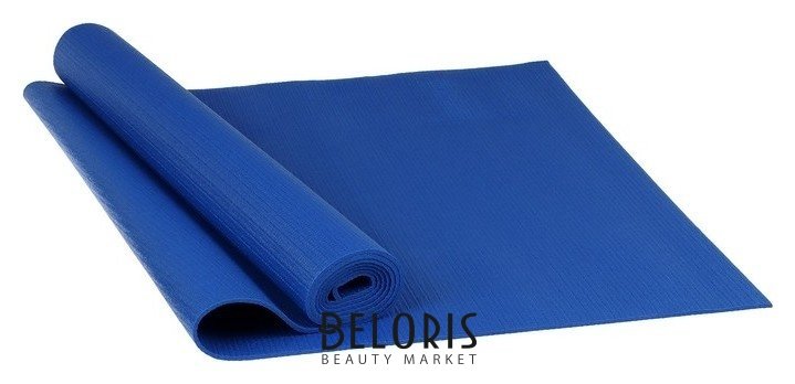 Коврик для йоги 173 х 61 х 0,4 см, цвет темно-синий Sangh
