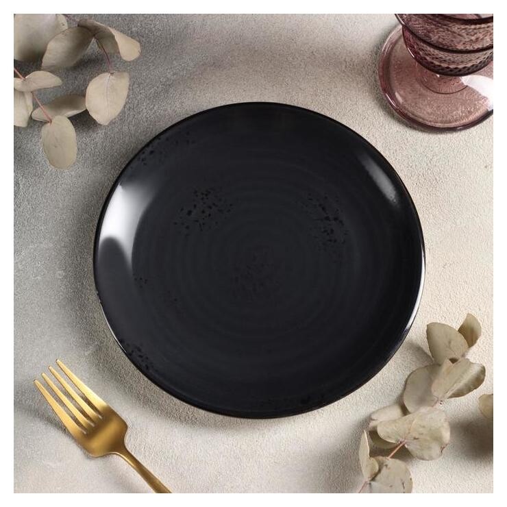 Тарелка десертная Balance, D=19 см, цвет графит By Bone