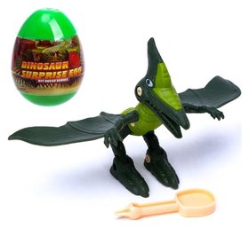 Конструктор винтовой «Мир динозавров», сюрприз в яйце, с отверткой, 5 видов 