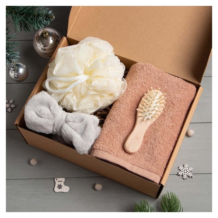 

Подарочный набор новогодний этель Gift For You полотенце 30х60см и аксессуары (4 предм)