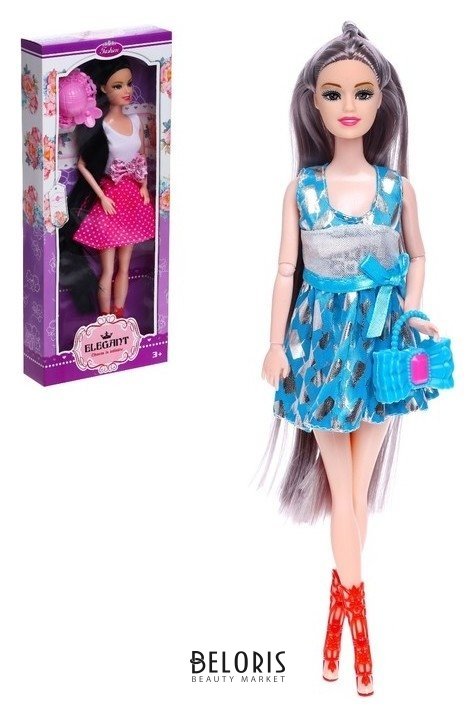 Кукла модель шарнирная «Анастасия» в платье, с аксессуарами NNB