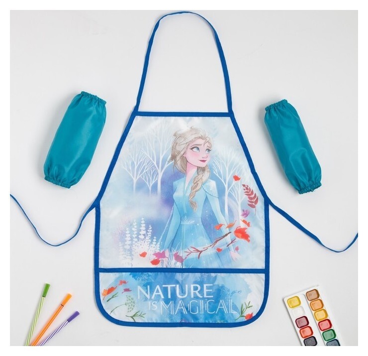 Набор детский для творчества "Narure", холодное сердце (Фартук 49х39 см и нарукавники)  Disney