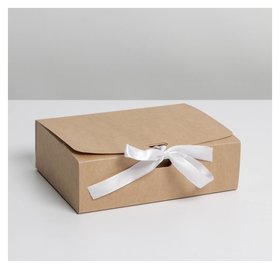 Коробка складная крафтовая 16,5 х 12,5 х 5 см Дарите счастье