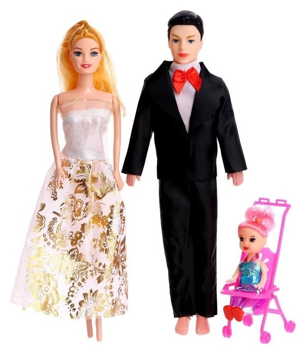 Набор кукол «Большая семья» с аксессуарами