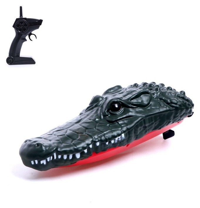 Катер радиоуправляемый «Крокодил», 2 в 1, работает от аккумулятора  