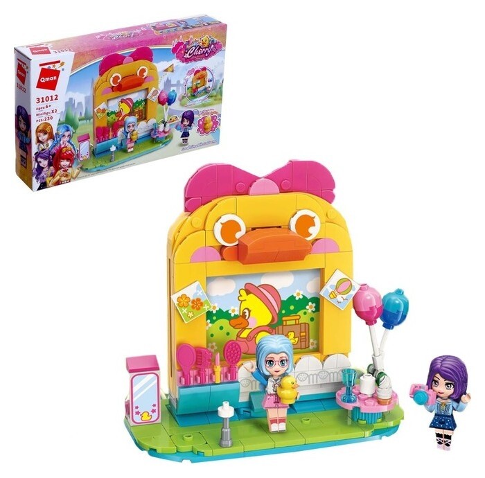 Конструктор девчонки «Салон красоты», 2 минифигуры и 230 деталей  Enlighten Brick (Qman)