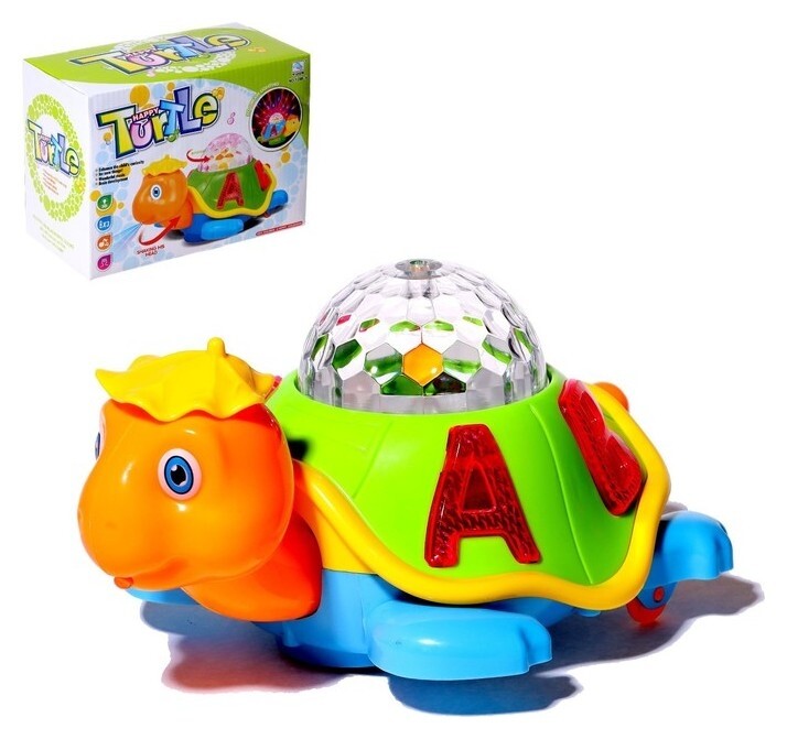 Игрушка музыкальная «Черепашка», световые и звуковые эффекты  