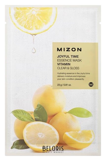 Тканевая маска Joyful Time Essence Mask - Vitamin C Mizon