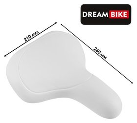 Седло Dream Bike спорт-комфорт, цвет белый Dream Bike