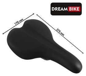 Седло Dream Bike спорт-комфорт, цвет чёрный Dream Bike