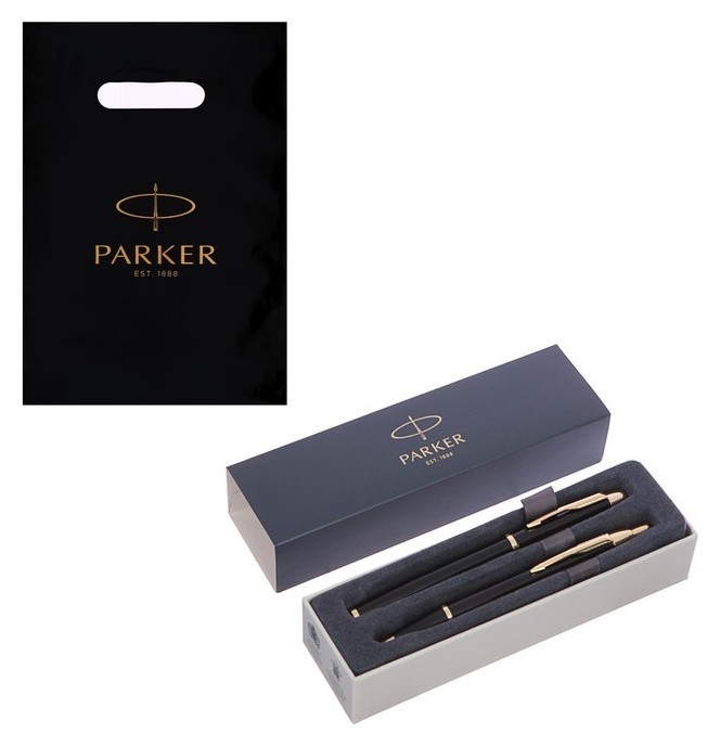 

Набор Parker IM Core Fk221 Black GT ручка перьевая + ручка шариковая, корпус из нержавеющей стали (2093216), В подарочном пакете