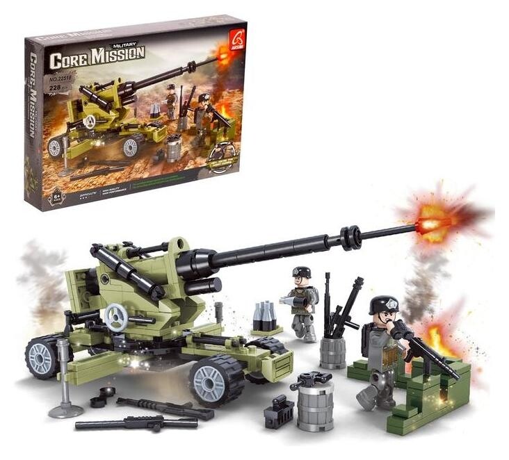 Конструктор армия «Бронебойная гаубица», 228 деталей  Ausini