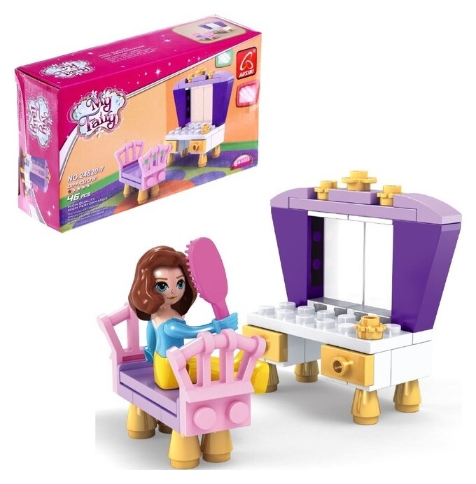 Конструктор девчонки «Уборная комната», 46 деталей  Ausini