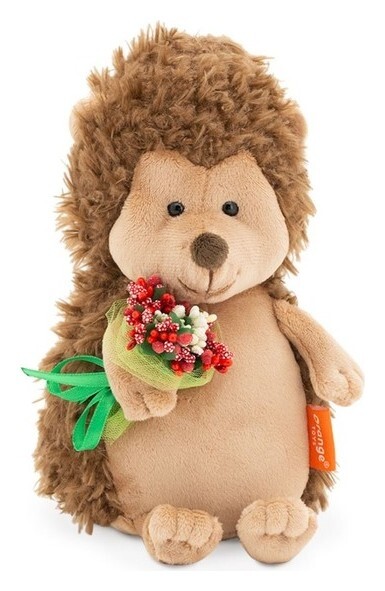 Мягкая игрушка «Ёжик колюнчик: нежный поцелуй», 20 см  Orange toys