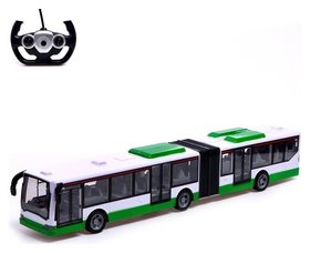 Автобус радиоуправляемый «Городской», работает от аккумулятора, цвет зелёный 