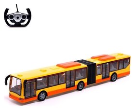 Автобус радиоуправляемый «Городской», работает от аккумулятора, цвет желтый 