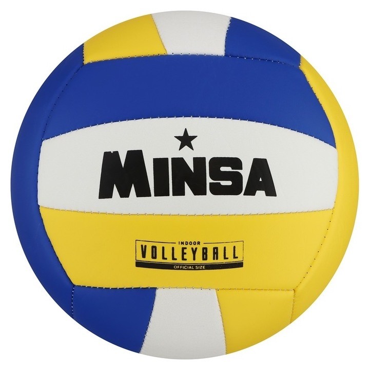 Мяч волейбольный Minsa, размер 5, 18 панелей, 2 подслоя, камера резиновая