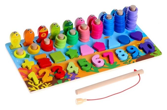 Набор для изучения счёта 4 в 1, 30 × 14,5 × 10 см  