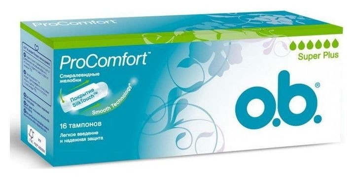 Тампоны ProComfort Super Plus  O.B.