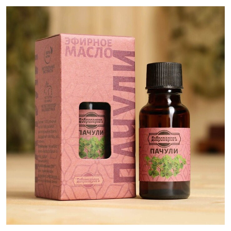 Масло эфирное "Пачули" 20мл, крафт, добропаровъ  Добропаровъ