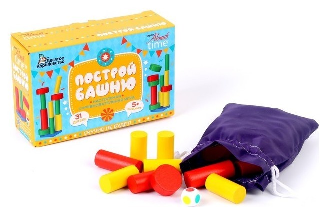 

Игра настольная «Построй башню» (Для большой компании)