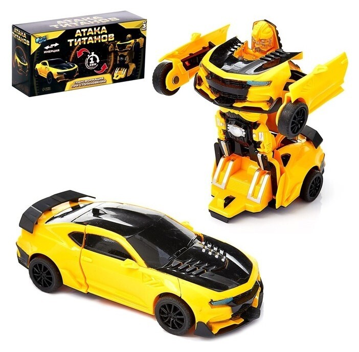 Робот инерционный «Автобот», трансформируется автоматически при столкновении  