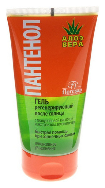Гель после солнца регенерирующий Пантенол алое-вера отзывы