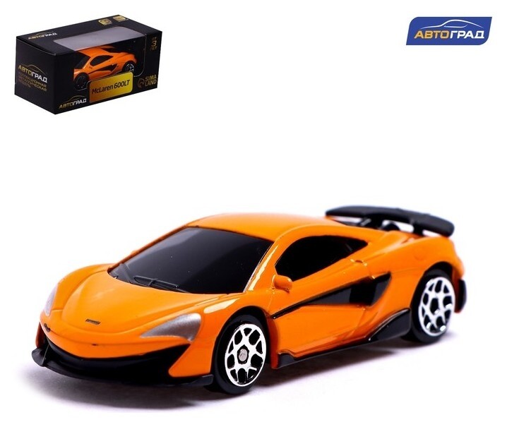 Машина металлическая Mclaren 600lt, 1:64, цвет жёлтый  Автоград