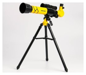 Телескоп "Юный астроном" кратность х40, жёлтый 