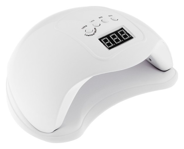 

Лампа для гель-лака Luazon Luf-01, Uv/led, 48 Вт, 24 диода, таймер 60/90/120, Usb, белая