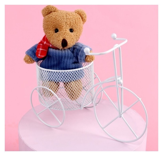 Мягкая игрушка «Весёлый мишка», 11 см. 