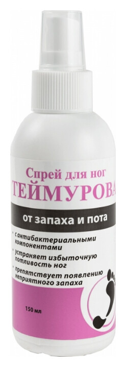 Спрей для ног против пота и запаха Теймурова  Зеленая дубрава