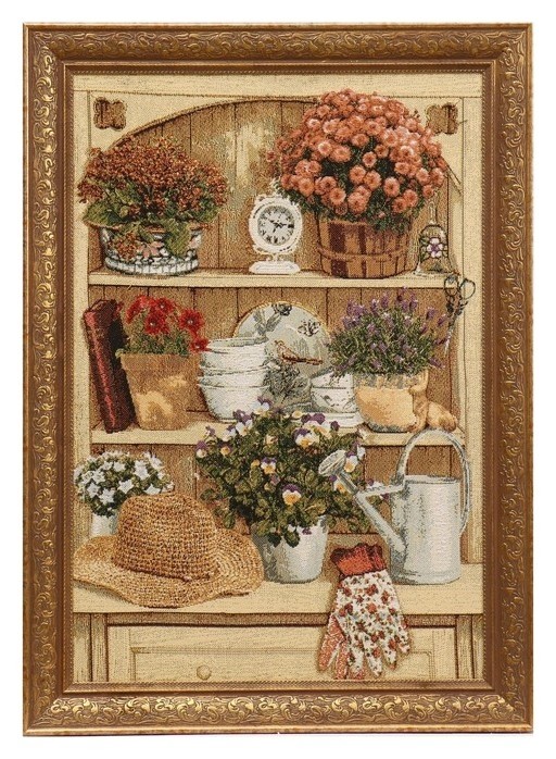 

Гобеленовая картина "Буфет дачный" 35*55 см (С рамкой 39х55)