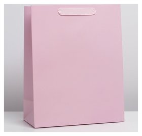 Пакет ламинированный «Розовый», L 31 × 40 × 14 см Дарите счастье