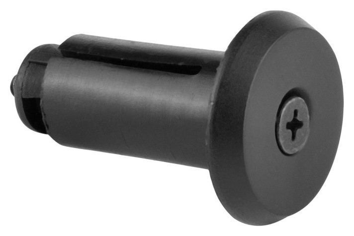 Заглушки ручек руля Xh-b009, посадочный диаметр 16 мм, полипропилен, цвет чёрный