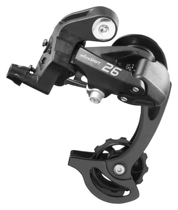 

Переключатель задний Microshift Rd-m26s 7-8 ск, под болт, короткая лапка