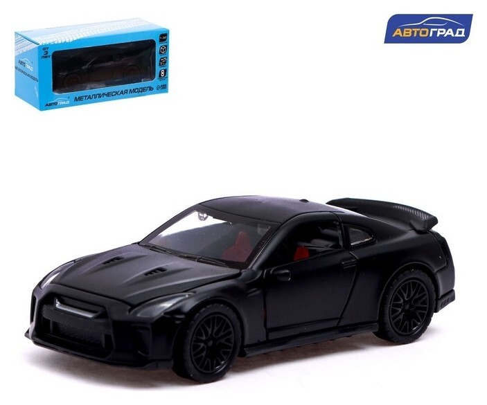 Машина металлическая «Спорткар», инерция, открываются двери, багажник, цвет чёрный  Автоград