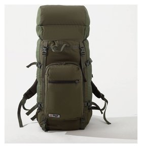 Рюкзак туристический на затяжке, 60 л, 2 наружных кармана, цвет оливковый Taif
