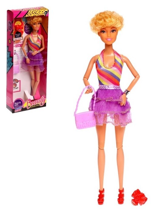 Кукла-модель шарнирная "Алиса" в платье, с аксессуарами 