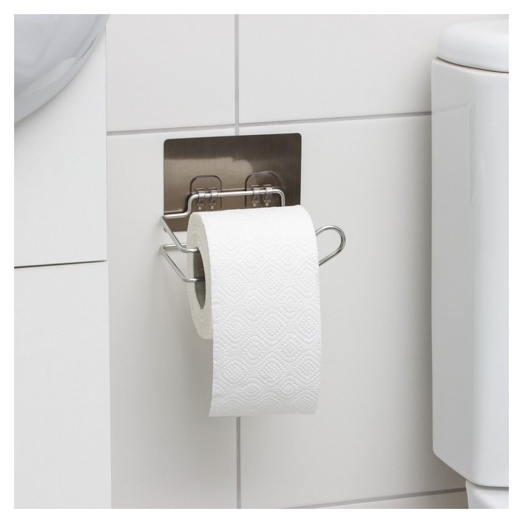 Держатель для туалетной бумаги доляна, 14×8 см, на липучке