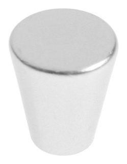 Ручка-кнопка Cappio, рк019, D=20 мм, пластик, цвет матовый хром Cappio