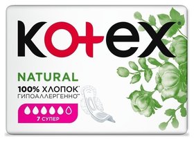 Прокладки гигиенические Natural Супер Kotex