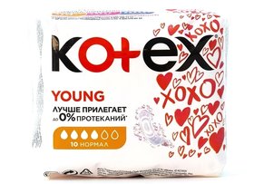 Прокладки для девочек Young Normal Kotex