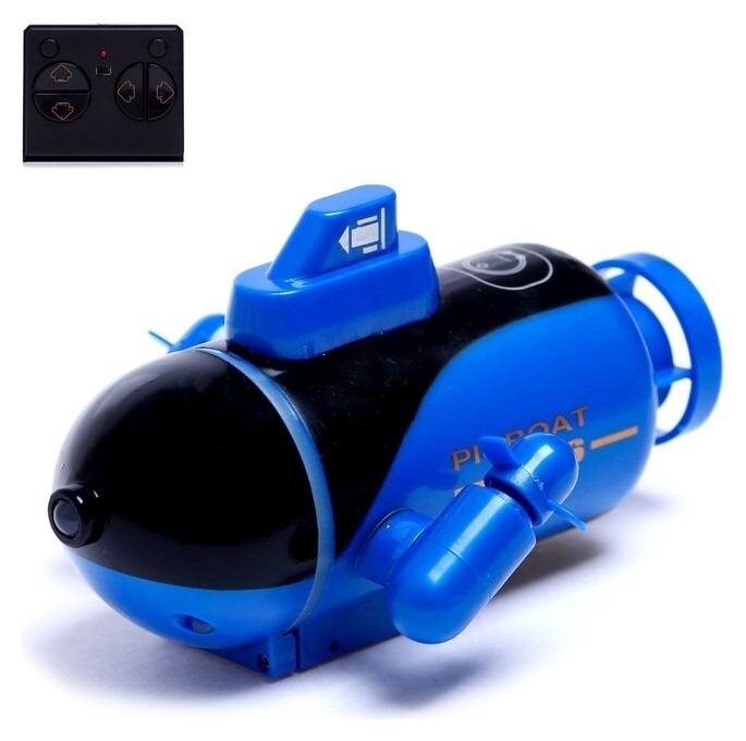 Подводная лодка радиоуправляемая «Батискаф», световые эффекты, цвет синий  