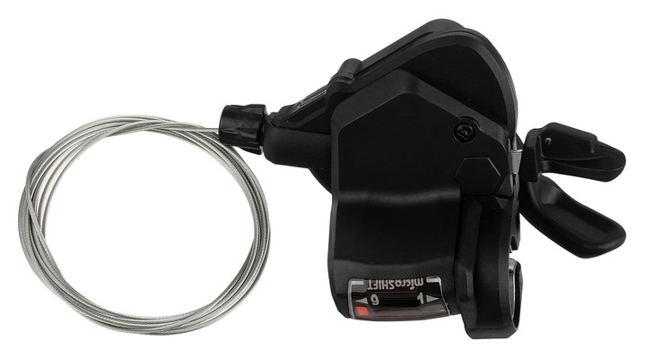 

Шифтер Microshift, правый Ts39-9r, 9 ск., с тросом 2050 мм