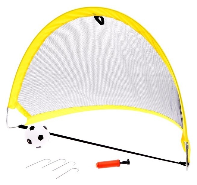 Набор для футбола «Любитель», 80х60х60 см, 2 ворот, мяч, насос  