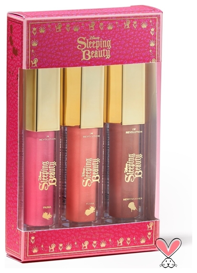 Набор блесков 3 в 1 Disney Sleeping Beauty Lip Trio I Heart Revolution