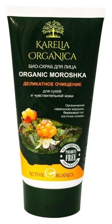 Био-скраб для лица для сухой и чувствительной кожи Organic Moroshka Karelia Organica Organic Moroshka